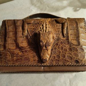 Vintage 1950 Real Alligator Bag